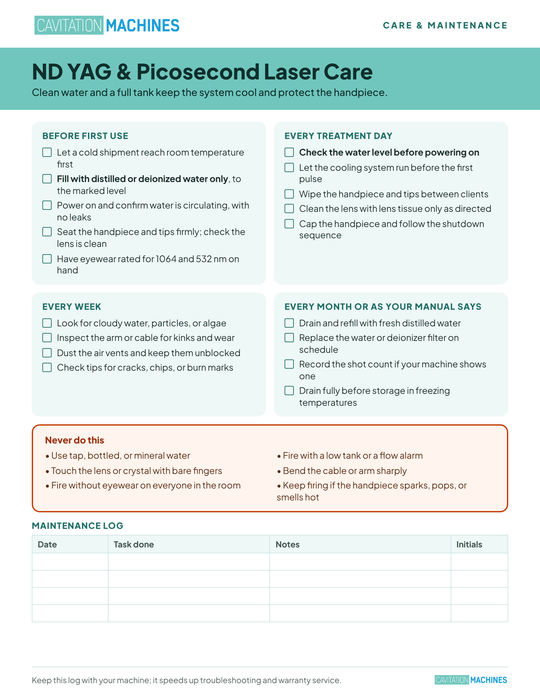 Shape Tactics ND YAG & Picosecond Laser Care Guide