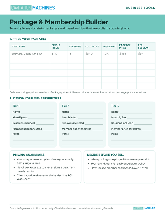 Shape Tactics Package & Membership Builder
