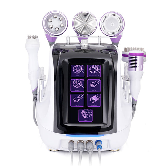 Shape Tactics 40K cavitation RF vacuum BIO hot and cold hammer machine – front view of the touchscreen console