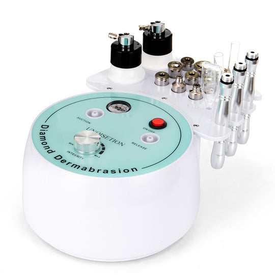 Shape Tactics 3-in-1 diamond microdermabrasion machine – top view with diamond wands