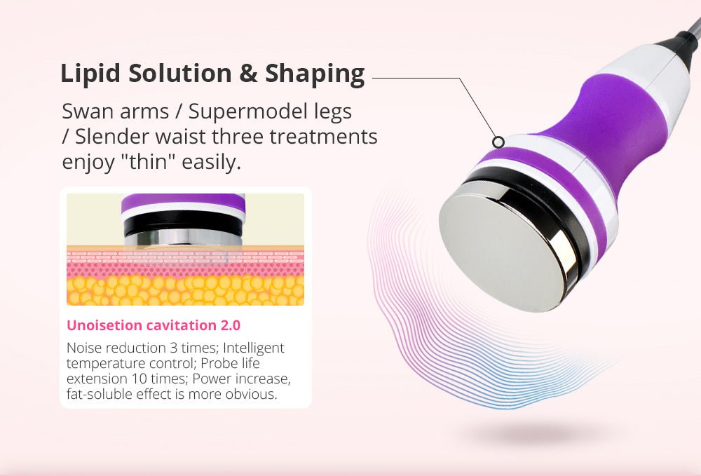Bio Shape Machine Shape Tactics 9-in-1 Unoisetion Cavitation RF Vacuum Bio Photon System