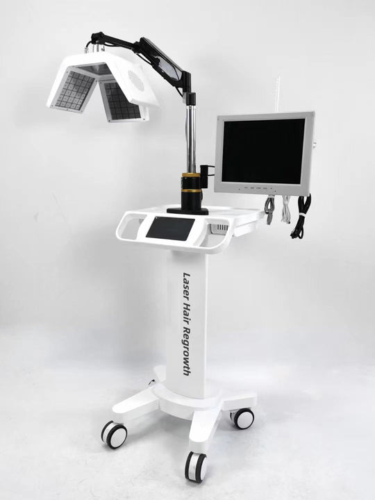 Advanced Laser Hair Restoration with Oxygen Detection Facial Machine