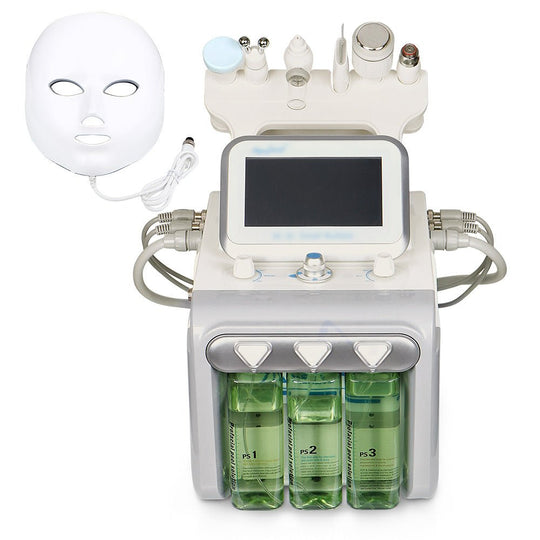 Shape Tactics Hydro Dermabrasion Ultrasound Skin Scrubber LED Mask Machine.